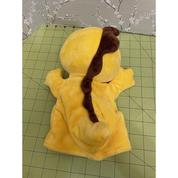 VIP Kids Yellow Dinosaur Plush 9” Hand Puppet - Pretend Play - Picture 2 of 6